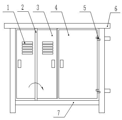 礦用旋轉(zhuǎn)式無壓風(fēng)門